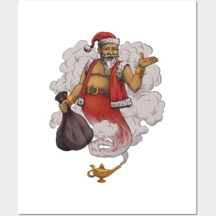 Santa Genie Posters and Art